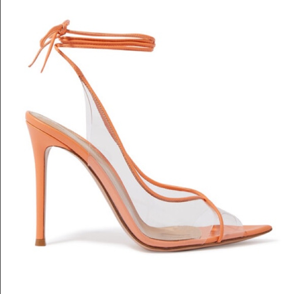 Gianvito Rossi Denise Plexi wrap sandals